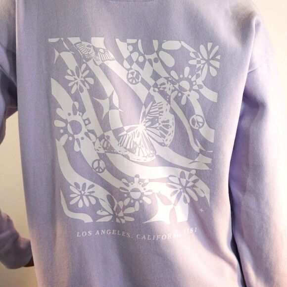 Abercrombie Kids Soft Colagiate Lilac Sweatshirt Size 15 / 16 - Picture 6 of 10
